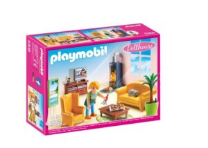 PLAYMOBIL-Sala de Estar con Fuego
