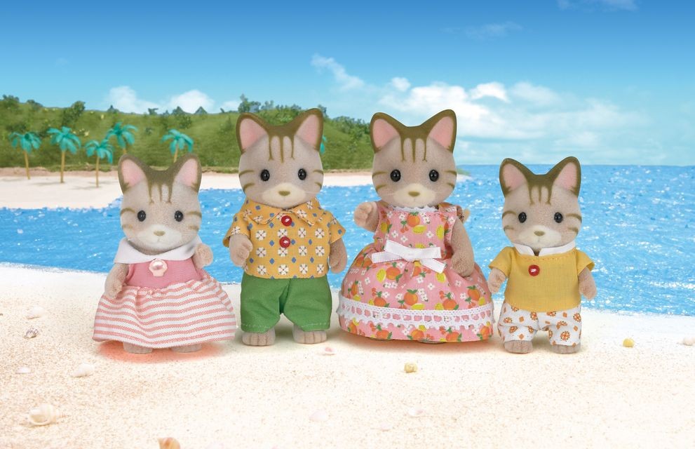 SYLVANIAN Familia Gatos Rayas