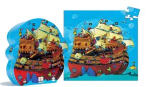 DJECO Puzle Silueta El Barco Pirata