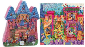 DJECO-Puzle Silueta El Castillo de cuentos