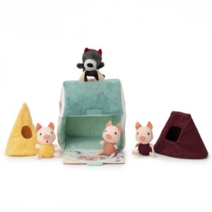 LILLIPUTIENS Las casas del lobo y los 3 cerditos 5414834834901 juguetes Lilliputiens Reus Joguines Segú www.segujoguines.com