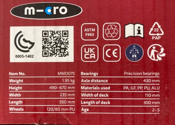 MINI MICRO Deluxe Rosa Led